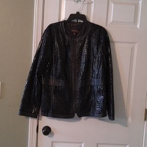 Faux leather jacket